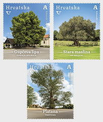 Croatia - 2026 Croatian Flora - Monumental Trees Of Croatia - set of 3 (MNH)