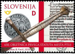 Slovenia - 2026 650 Years of First City Statutes of Ptuj (MNH)