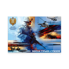 Ukraine - 2026 To Marine Corps Day. Warriors of the Three Elements SS Postcard