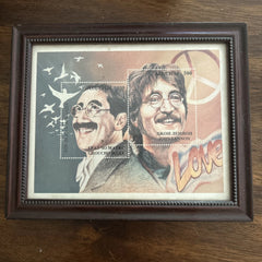 Georgia - Abkhazia - 1995 - Souvenir sheet Marx and Lennon (MNH)