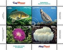 Armenia - 2025 Flora and Fauna of Armenia - Mini-sheet (MNH)