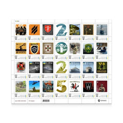 Ukraine - 2026 "Kaleidoscope of issues 2025 Personalized stamp" Sheet of 28 stamps SS