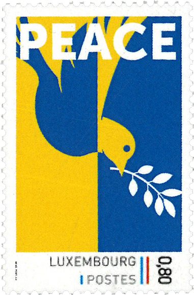 Luxembourg - 2022 Luxembourg For Peace - 0.80 stamp (MNH)