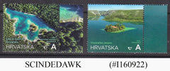 Croatia - 2022 CROATIA SWITZERLAND JOINT ISSUE : 2022 LAKES - set of 2 (MNH)