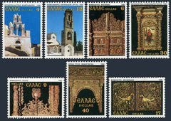 #1403-1409 Greece - Bell Towers and Wood Altar Gates (MNH)