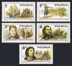 #2117-2121 Poland - American Revolution (MNH)