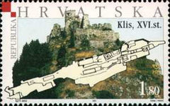 #499-501 Croatia - Fortresses Type of 2001, Set of 3 (MNH)