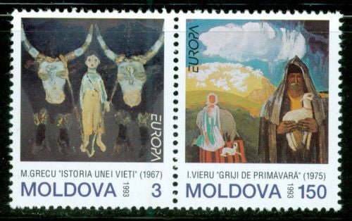 #111-112 Moldova - 1993 Europa: Contemporary Art, Set of 2 (MNH)