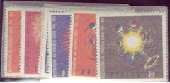 #1343-1345,1343a-1345a Poland - International Quiet Sun Year (MNH)