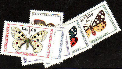 #1391-1396 Czechoslovakia - Butterflies (MNH)