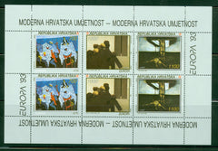 #161a Croatia - 1993 Europa: Contemporary Art M/S (MNH)