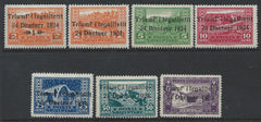 #164-170 Albania - Overprints (MLH)