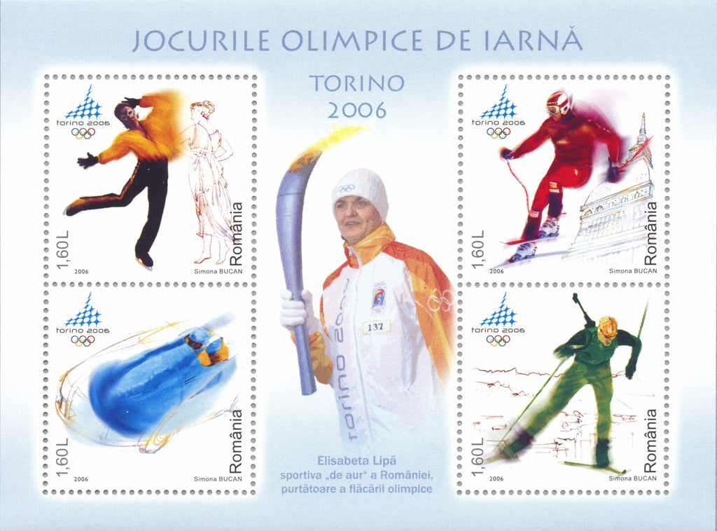 #4787 Romania - 2006 Winter Olympics, Turin S/S (MNH)