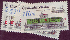 #2626-2629 Czechoslovakia - Locomotives (MNH)
