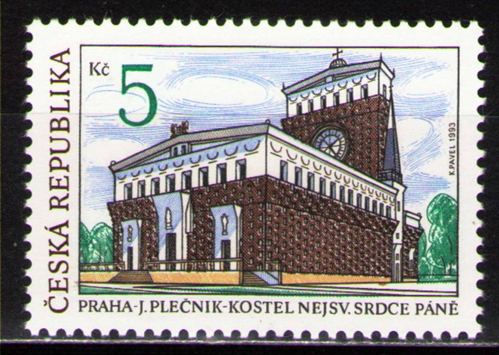 #2882 Czech Republic - Sacred Heart Church, Prague (MNH)