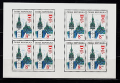 #2885 Czech Republic - Clock Tower and Church, Brno M/S (MNH)