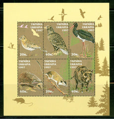 #293 Ukraine - Wildlife Birds S/S (MNH)