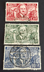 #518-520 Poland - Pres. Boleslaw Bierut (Used)