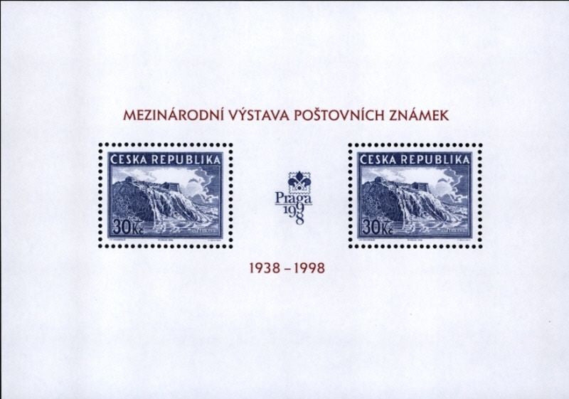#3036 Czech Republic - Prague Philatelic Exhibition Type of 1938 S/S (MNH)