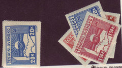 #311-314 Czechoslovakia - Clasped Hands (MLH)