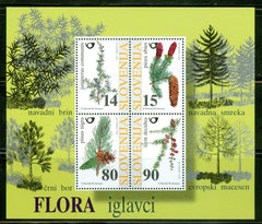 #327 Slovenia - Conifers, Sheet of 4 (MNH)