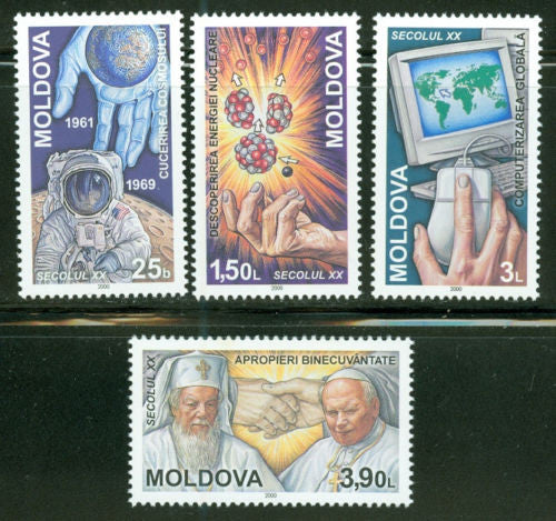 #349-352 Moldova - Events of the 20th Century (MNH)