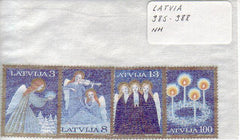 #385-388 Latvia - 1994 Christmas, Set of 4 (MNH)
