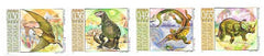#4257 Bulgaria - Prehistoric Animals, Horiz. Strip of 4 (MNH)