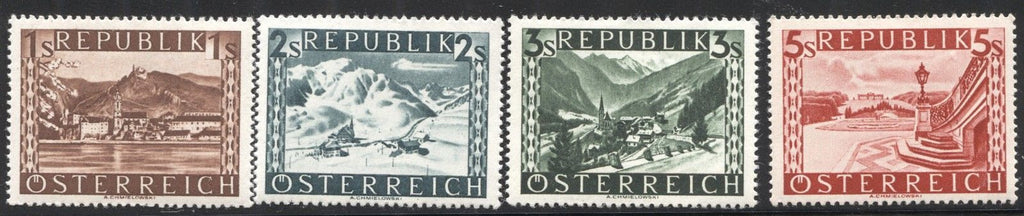 #455-481 Austria - For General Use: Landscapes, Set of 27 (MLH)