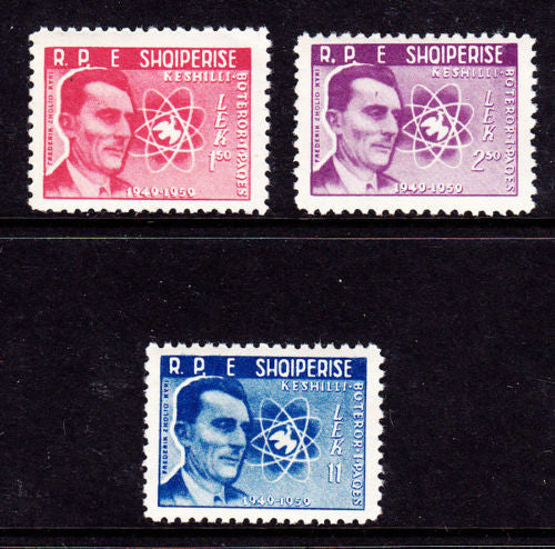 #541-543 Albania - 10th Anniversary of the Work Peace Movement (MNH)