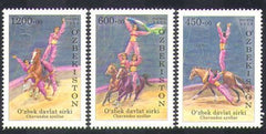 #585-587 Uzbekistan - Circus Performers (MNH)