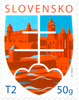 #767 Slovakia - Motif of the State, 25th Anniv. of Art Film Fest (MNH)