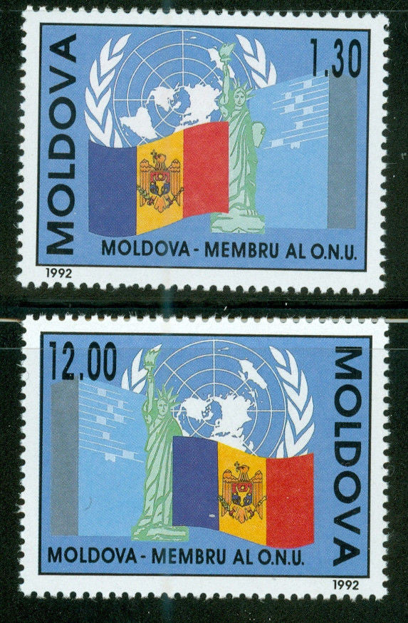 #61-62 Moldova - Admission to UN (MNH)
