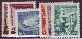 #699-704 Poland - 2nd International Youth Games, perf (MNH)