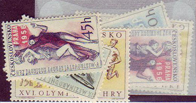 #747-749 Czechoslovakia - 1956 Olympics (MNH)