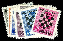 #9-23 Croatia - Yugoslavia Overprints in Black (MNH)