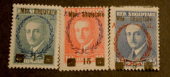 #238-240 Albania - Overprint (MLH)