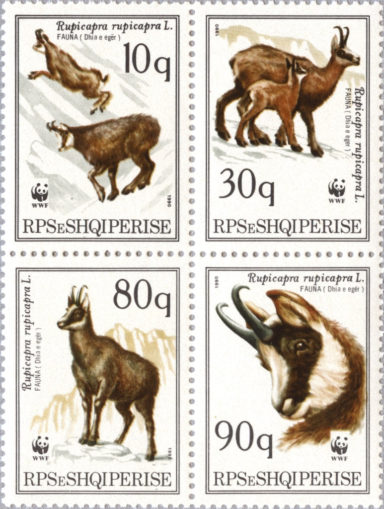 #2335a Albania - World Wildlife Fund, Block of 4 (MNH)