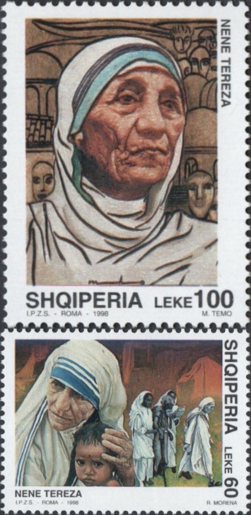 #2578-2579 Albania - Mother Teresa (MNH)