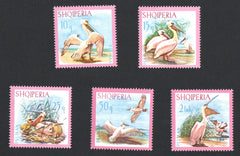 #1012-1016 Albania - Pelicans (MNH)