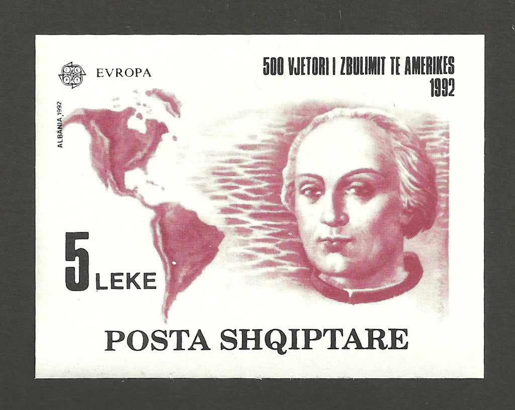 #2423 Albania - Discovery of America, 500th Anniv., Imperf. M/S (MNH)