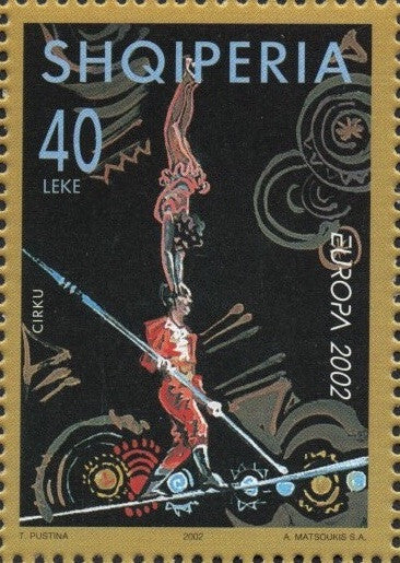 #2672-2674 Albania - 2002 Europa: Circus, Set of 3 (MNH)