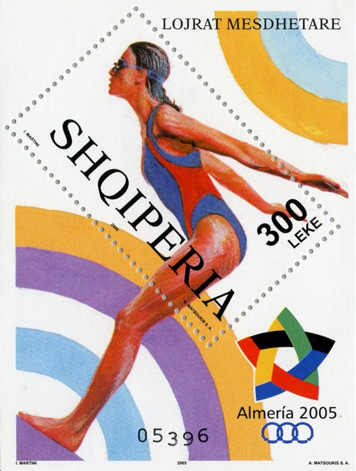 #2772 Albania - 2005 Mediterranean Games, Diver S/S (MNH)