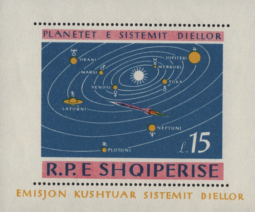 #786 Albania - Planets, Perf. M/S (MNH)