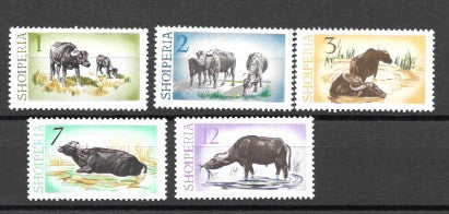 #796-800 Albania - Water Buffalo (MNH)