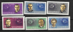 #680-685 Albania - Man's Conquest of Space, Imperf (MNH)