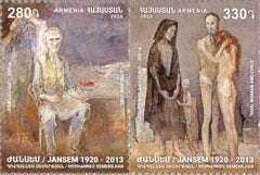 #1224-1225 Armenia - Paintings by Jean Jansem (MNH)