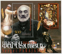 #588a Armenia - Sergei Parajanov, Film Director, 75th Birth Anniv. S/S (MNH)