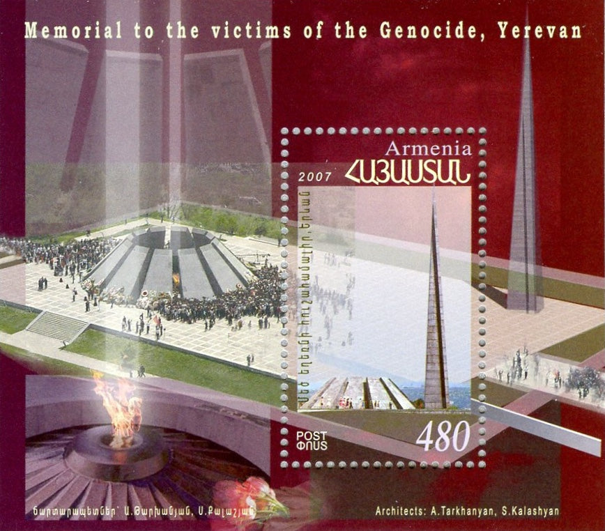 #759 Armenia - Genocide Memorial, Tsitsernakaberd S/S (MNH)