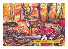#494 Azerbaijan - Mushrooms S/S (MNH)